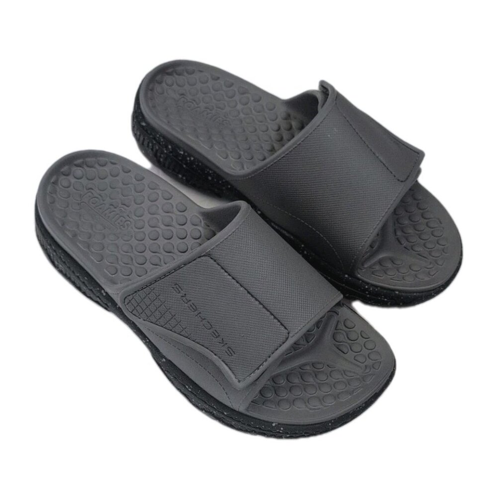 Men's Skechers Foamies Creston Ultra Slide Sandal Dark Taupe Size 8 - New